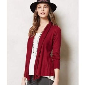 Anthropologie Red Cardigan Sweater 💕